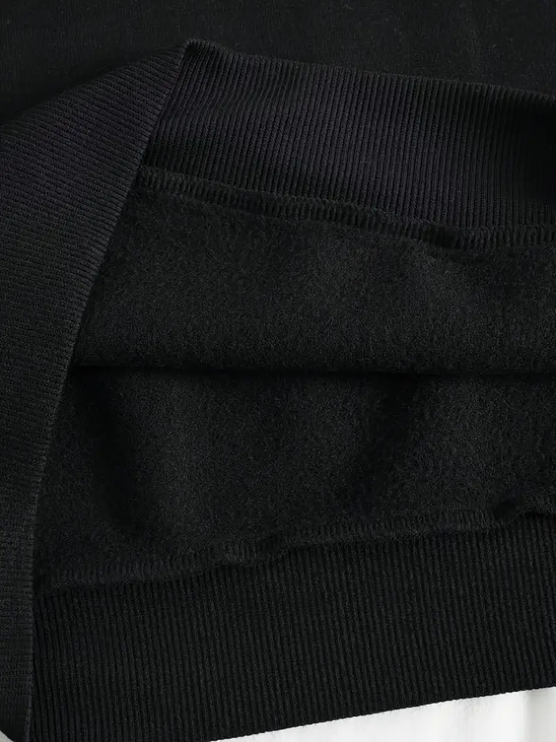 Uzun Kollu Fleece Pullover ve Bağcıklı Eşofman Sonbahar ve Kış Moda Baskılı İki Parça Kadın Eşofman Takım