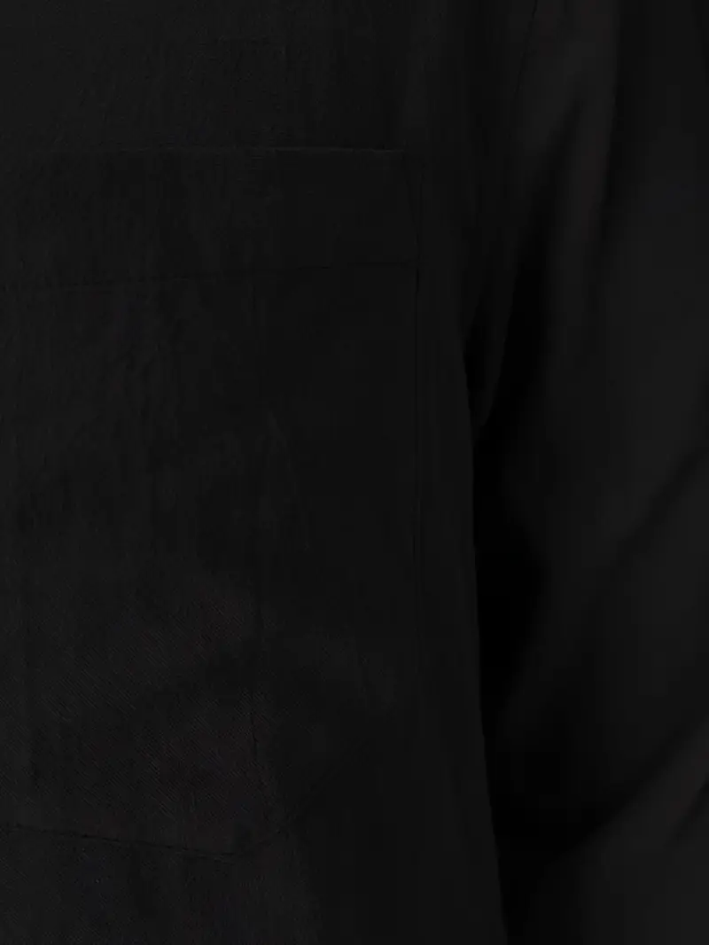 Erkekler için Şık Düz Renk Uzun Kollu Pamuk Gömlek Düğmeli Göğüs Cebi ile, İlkbahar ve Sonbahar Gezileri için Mükemmel, Makinede Yıkanabilir